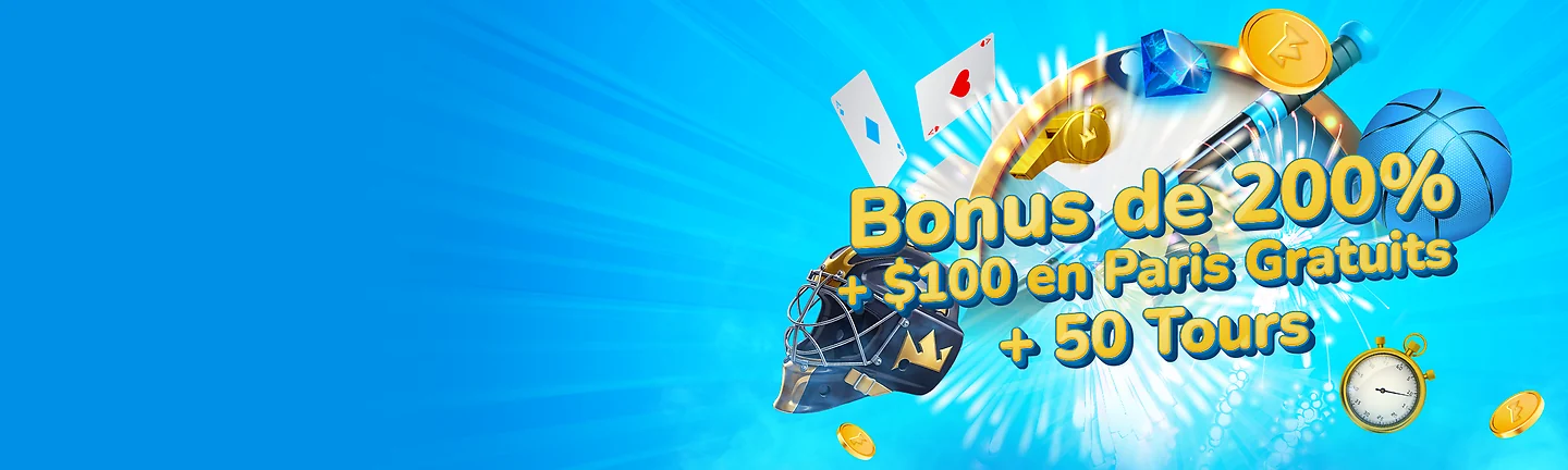 Visuel de l'offre de bienvenue Rexbet, présenté en tête de ce guide des jeux de casino gratuits et des machines à sous en mode démo.